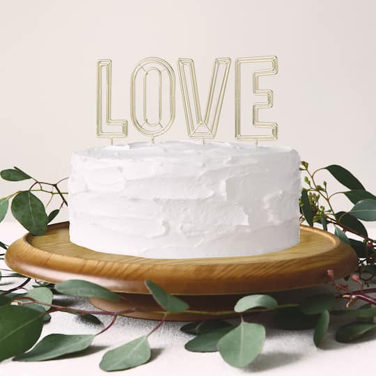 Style Me Pretty Love Lettering Cake Toppers